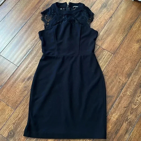 Express Black Lace Dress - Picture 1 of 6